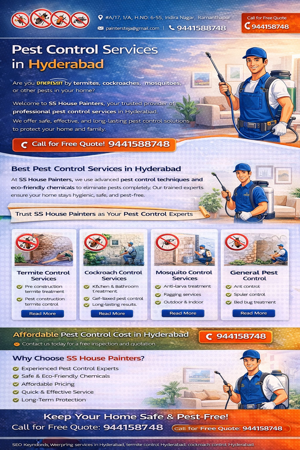 Pest Control Services in Hyderabad | SS House Painters